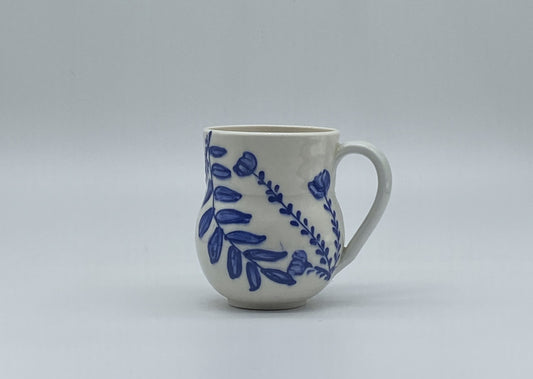 Blue Floral Mug