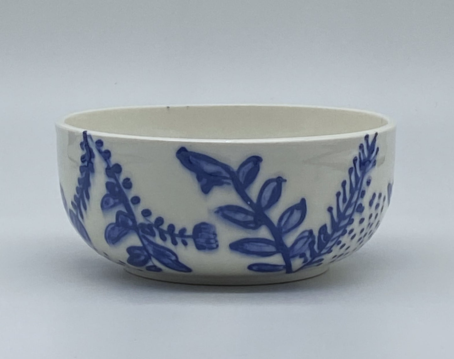 Blue Floral Dinner Bowl