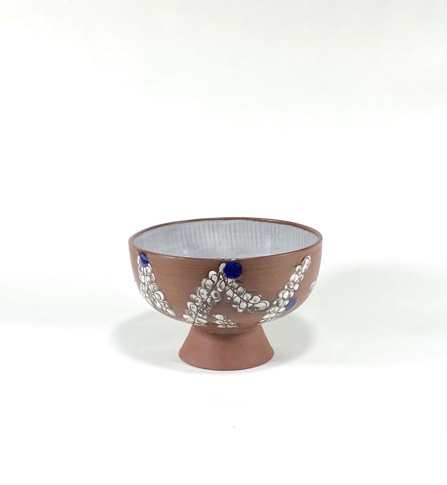 Winter Berry Footed Bowl